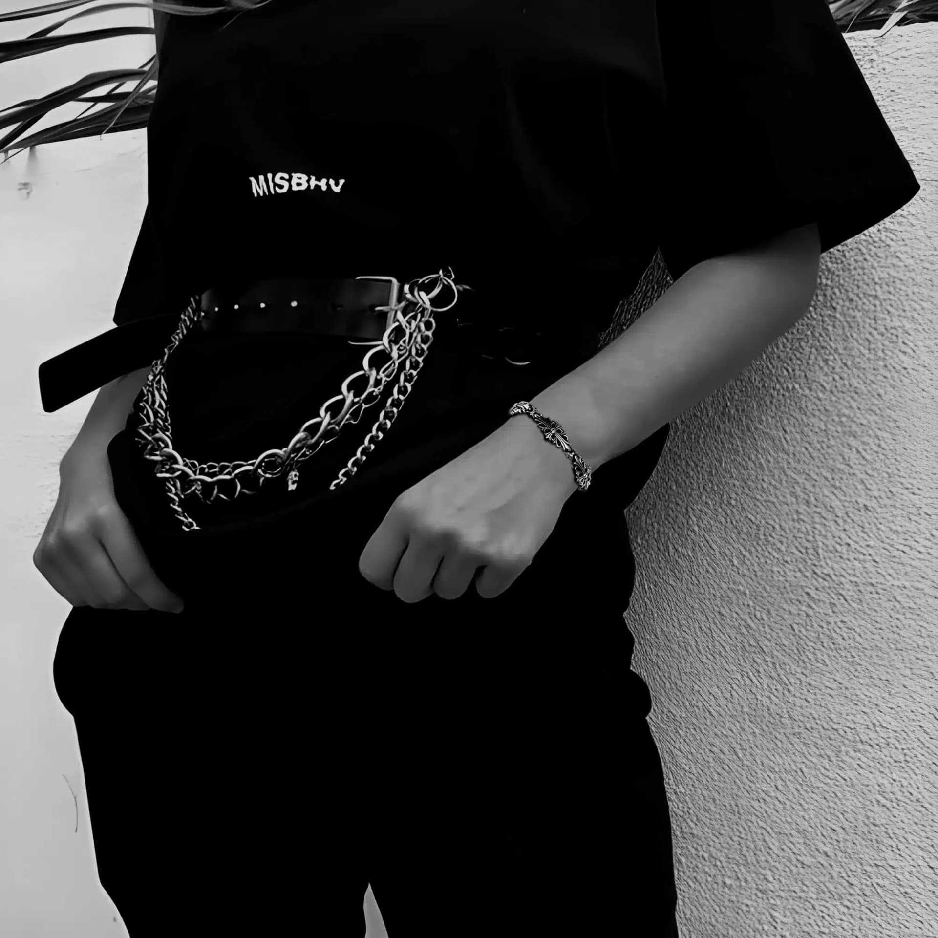 Браслет Chrome Hearts с фигурными звеньями