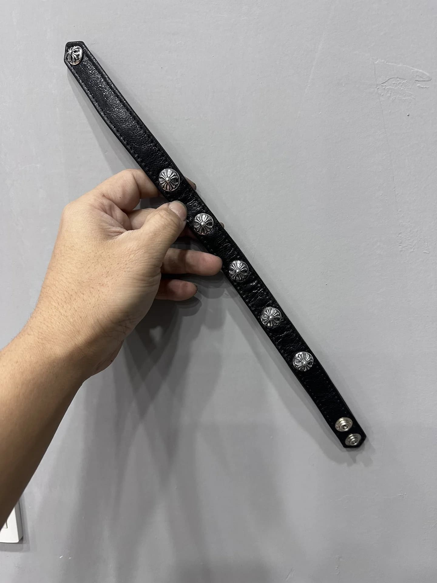 Chrome Hearts кожаный ошейник
