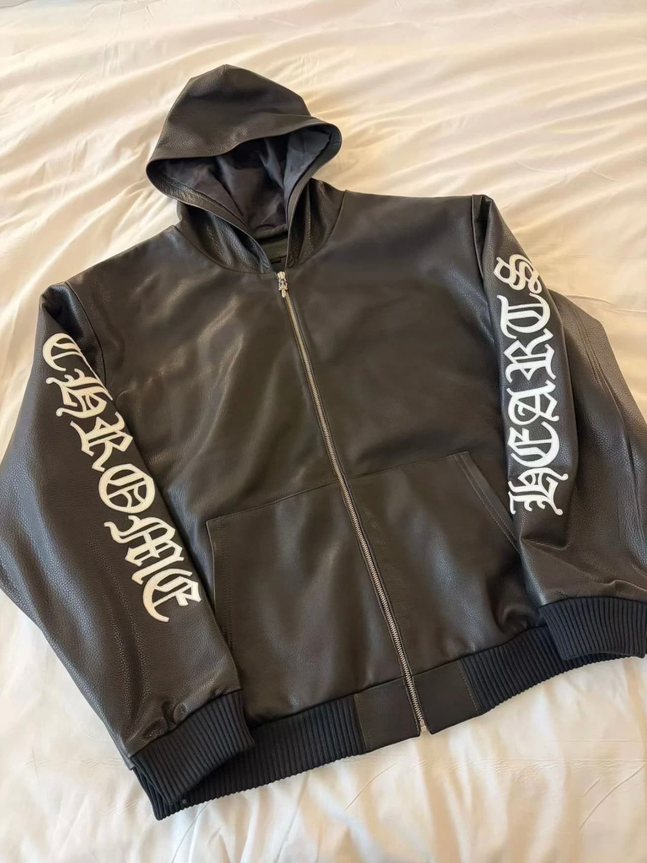 Кожаная куртка Chrome Hearts